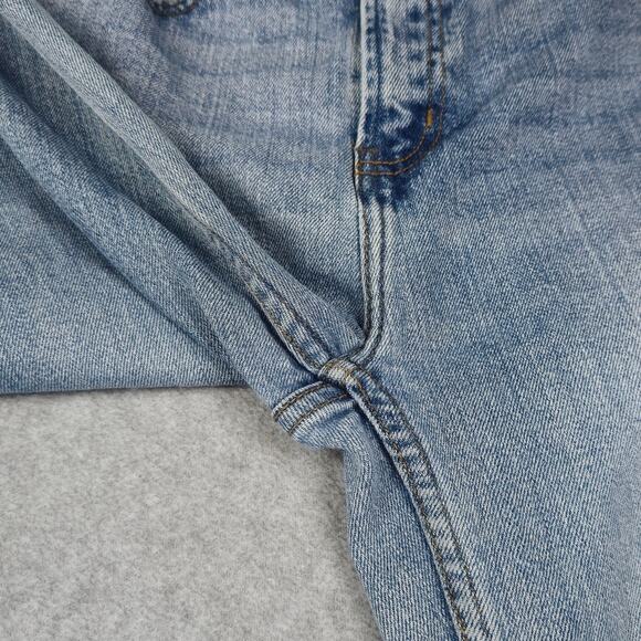 Denim Co Womens Size 4 Light Wash High Waist Jeans Frayed Hem 24" Waist FLAW - Picture 8 of 16